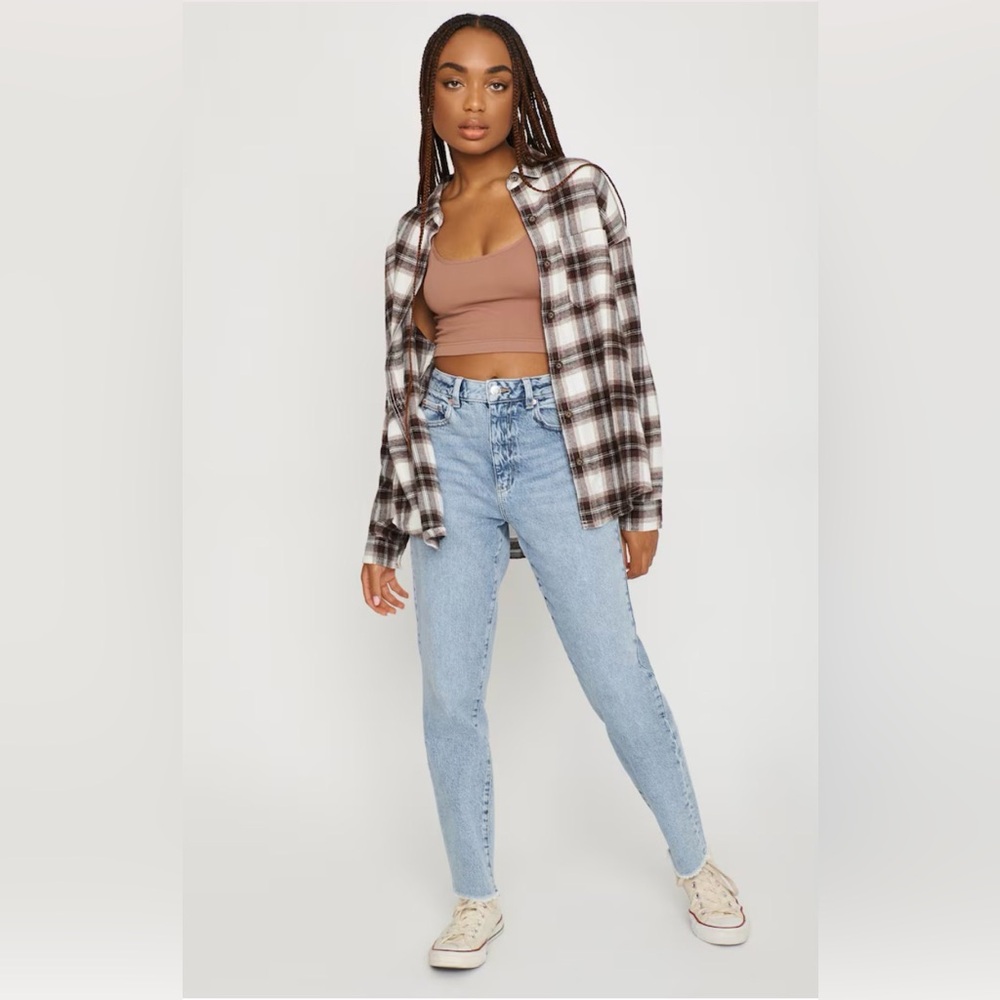 Garage Light Blue Straight Leg Jeans